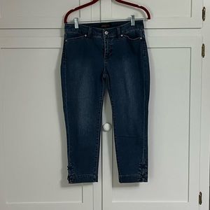 Talbots women's flawless five pocket petites cropped pants. Size 4P.